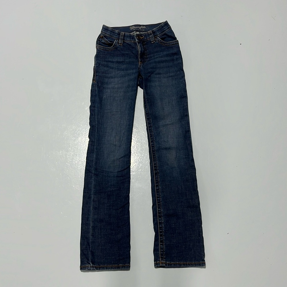 Wrangler Ultimate Riding Jeans Willow in shade ‘Lovette’